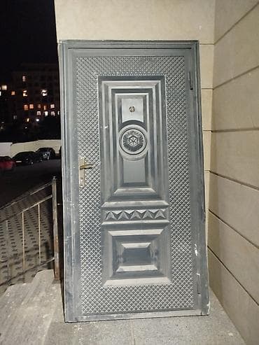 dəmir torbalar: Dəmir giriş qapısı – ikiüzlü model - Material: qalın metal/ polad — 2