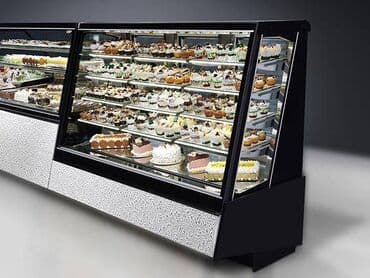 böyük soyuducu: Yüksək keyfiyyətdə şirniyyat vitrinlərinin istənilən ölçü və dizaynda — 19