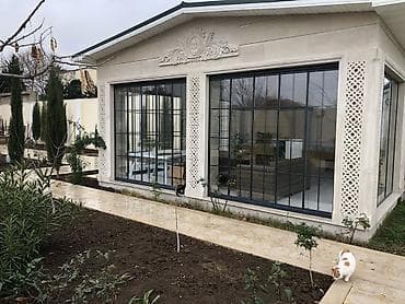 Bağ evləri və villalar üçün şüşəbənd/pavilyon konstruksiyası -