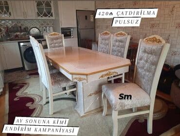 складные стулья: Dördbucaq masa, Qonaq otağı üçün, Zəmanətli — 8