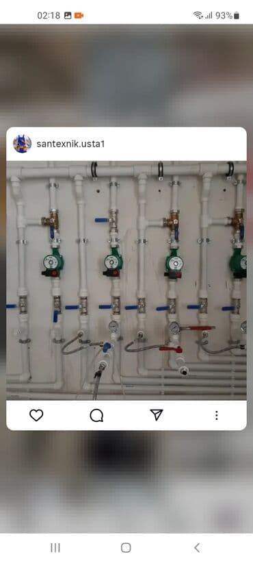 Fasad, naxış ustaları: Santexnik ustası tələb olunur, 6 ildən artıq təcrübə, 6/1, Aylıq ödəniş — 8