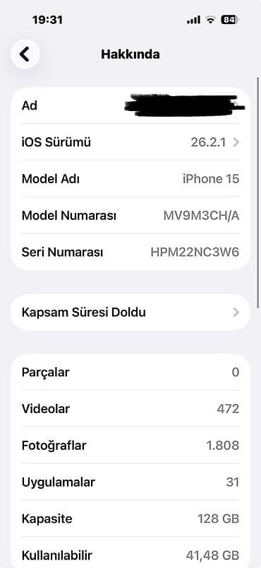 iphone 11 2ci el: IPhone 15, 128 GB, Mavi, Simsiz şarj — 7