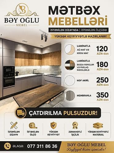 stul bar: BƏY OĞLU MEBEL İstənilən növ mebellərin sifarişlə hazırlanması! — 1
