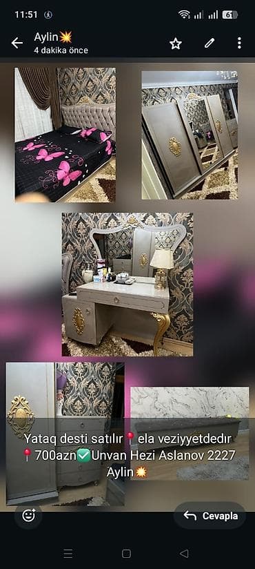 Yataq desti satılır📍ela veziyyetdedır📍700azn✅Unvan Hezi Aslanov 2227 — 1