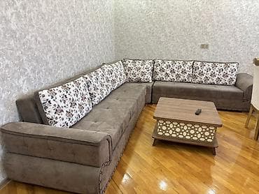 qatlanan masa: Künc divan, Qonaq otağı üçün, Açılan — 1