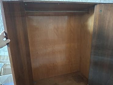 paltar sfaneri: 3 qapılı, Qəhvəyi, Taxta, Açılan, Düz dolab — 2