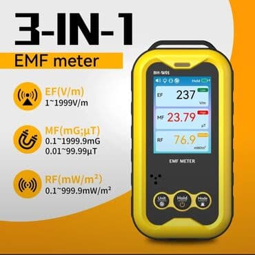 Yapışdırıcı tapançalar: EMF metr Model: BH-W01. Üç növ elektromaqnit şüalanmasını dəqiq — 1