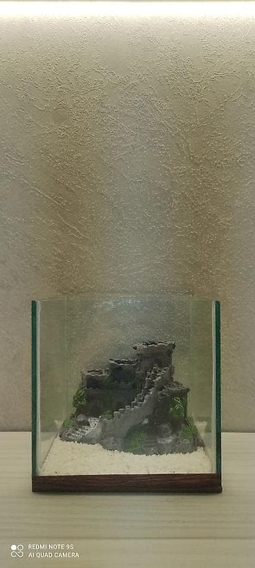 Gördüğünuz akvaryum 3l 15x15x15olcudedir kvadrat formalı betta