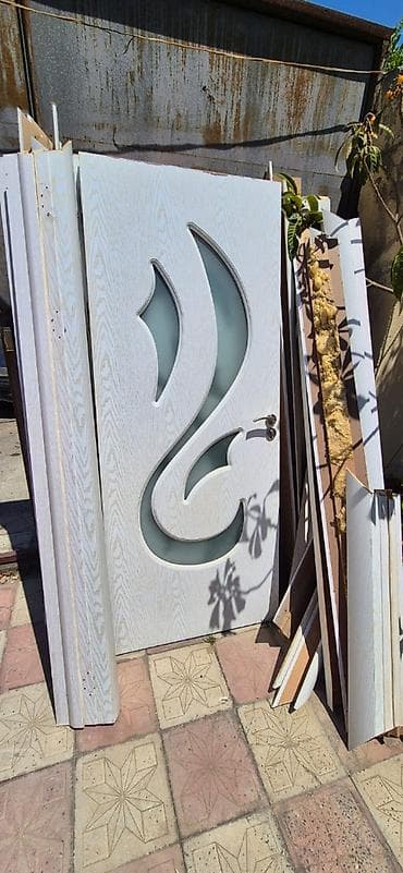 qapi avropa: Otaq qapıları say 5 ədəd - Rəng: Açıq boz-ağ (ağac damarları — 2