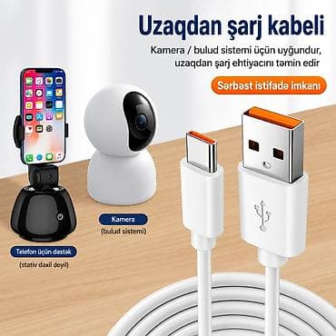 1tb flash card: USB-A dan Micro/Type‑C-ə qoşulma - Uzunluqlar: 3 m, 5 m, 8 m, 10 m, 12 — 3