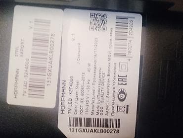 110: Yeni Televizor Hoffmann LED ekran 32" Ödənişli çatdırılma — 2