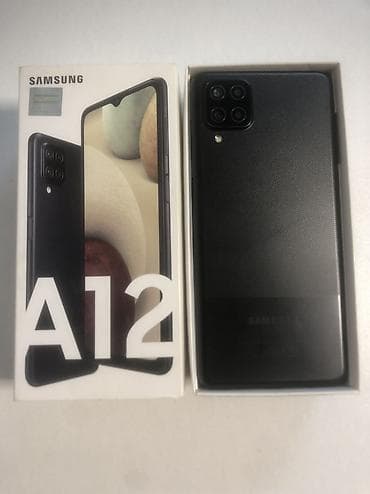 hp printer adapter: Samsung Galaxy A12, 32 GB, rəng - Qara, Barmaq izi, İki sim kartlı, Sənədlərlə — 4
