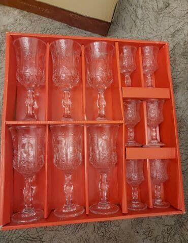 dəmir qablar: Qədəhlər, rəng - Ağ, 12 ədədli dəst — 1