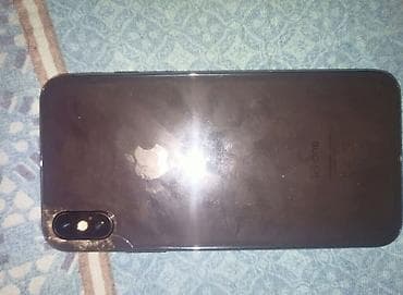 video kamera: IPhone X, 64 ГБ, Черный, Битый — 1