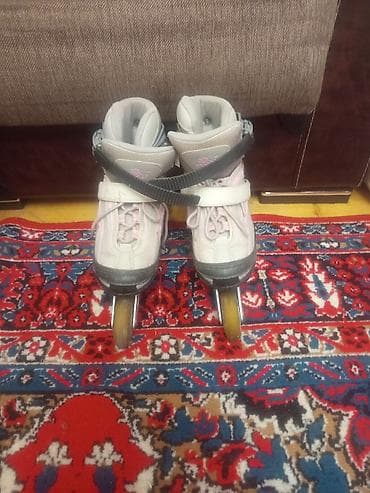 Digər idman və istirahət malları: Uşaqlar üçün konki rəngi açıq boz ölçü 36 — 1