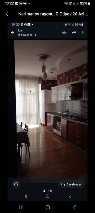 elmlerde kiraye evler 400 azn: Telefon 0997142328 Salam. Nərimanov rayonunda Azinko binalarında 21/21 — 10