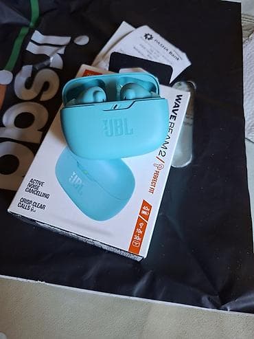 İşlənmiş Simsiz (Bluetooth) Qulaqcıqlar, JBL, rəng - Mavi — 3