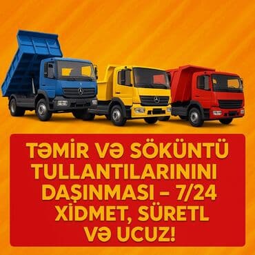 156 yuk dasima: Təmir və söküntü tullantılarının daşınması xidməti təklif olunur. Bu — 2