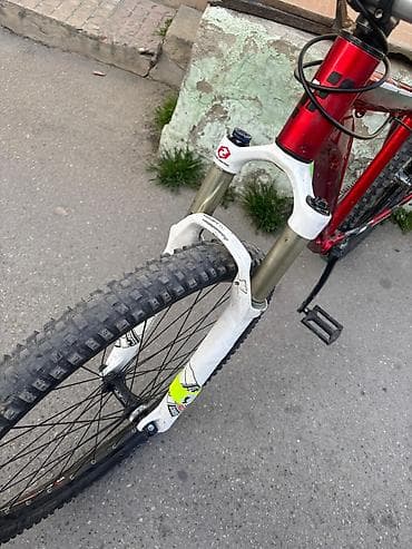 isma velosiped: Dirt/Street tipli dağ velosipedi - Çərçivə: Alüminium, qırmızı rəng — 7