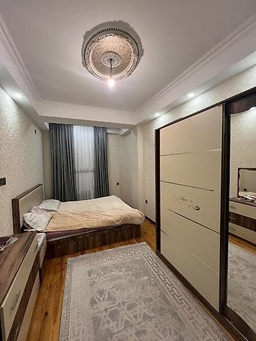 Yataq otağı mebel dəsti - Çarpayı: ikinəfərlik, taxta karkas, yumşaq