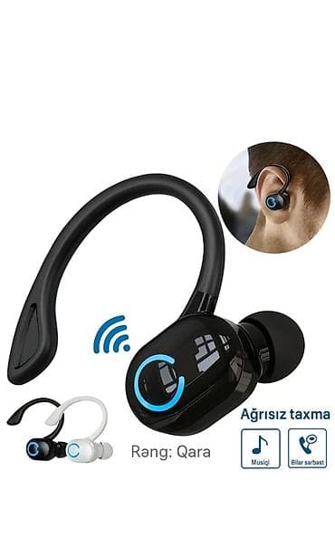 islenmis notebook satisi: Bluetooth qulaqlıq – qulaq arxası asma dizaynlı, ağrısız taxma — 1