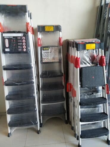 pilləkən modelləri: Ağıllı məişət və peşəkar istifadə üçün qatlanan nərdivanlar - — 1