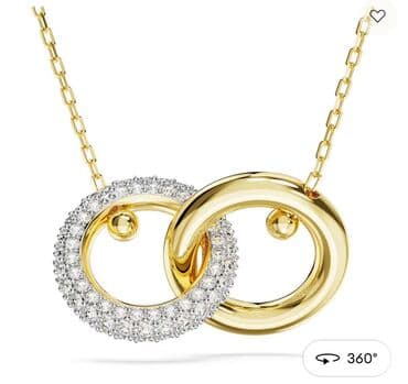 Bıçaqlar: Boyunbağı, Swarovski, Sarı qızıl, Pulsuz çatdırılma — 3