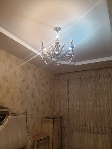 yataq ortukleri: Çılçıraq, 10 və daha çox lampa, Xrustal — 1