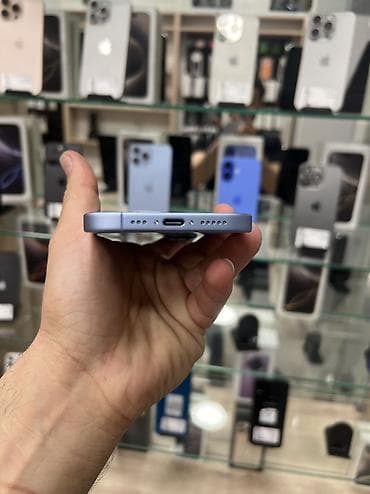 iphone air 17: IPhone 17, 256 GB, Blue Titanium, Zəmanət, Simsiz şarj, Face ID — 4