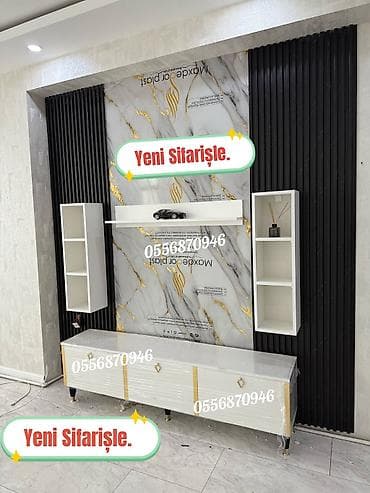 Yeni, Düz TV altlığı, Polkalı, Laminat, Rusiya