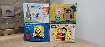 Əl işləri ilə boyanmış taxta pul qutuları