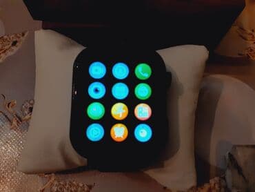 kvadrat nomre: Смарт часы, Сенсорный экран, цвет - Черный — 2