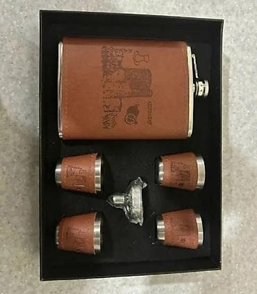 mini disk: Hədiyyəlik “Azerbaijan” kolbası/flask dəsti - Material: paslanmayan — 3