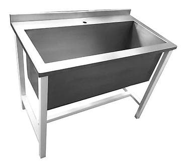 metbex eşyalari: Düzbucaqlı Mətbəx çanağı, Şkafsız, Paslanmaz polad — 1