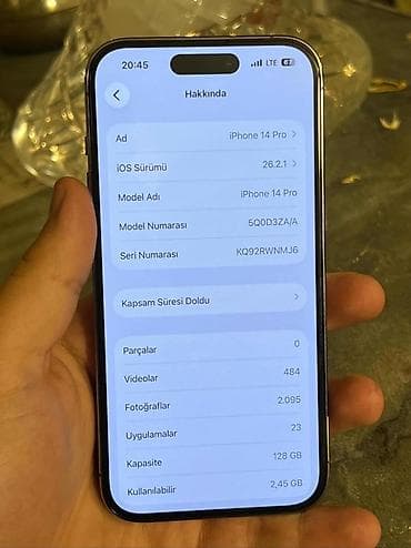 ipad pro 2020: IPhone 14 Pro, 128 GB, Qara, Simsiz şarj — 3