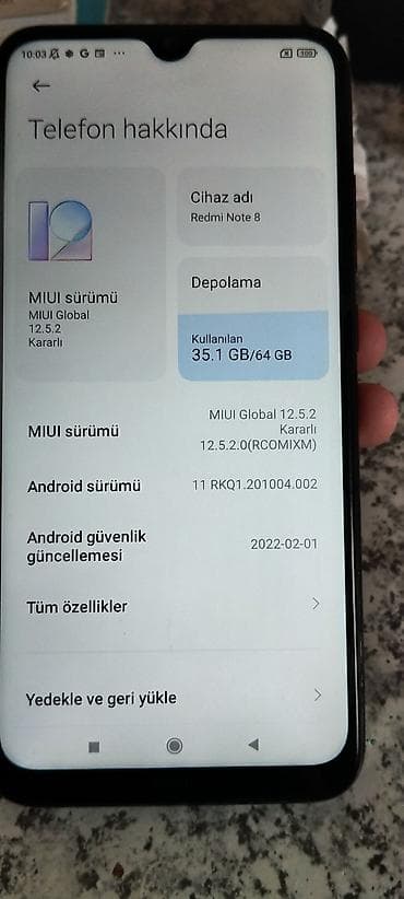 telefon ucun qulaqciqlar: Redmi Note 8, 64 GB, rəng - Qara, İki sim kartlı — 3