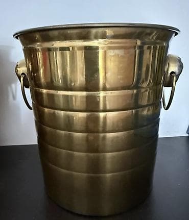 Misin vedrə/kül qabı – bürünc rəngli metal - Material: qalın metal — 2