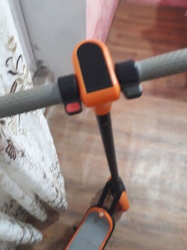 uşaq üçün cırıq cinslər: Uşaq skuterı - Rəng: narıncı-qara, boz rezin sükan tutacaqları - — 5