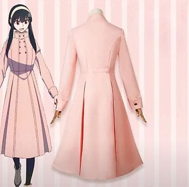 transformator satılır: Məhsul: Açıq çəhrayı rəngdə uzun plaş/kleon kombinli cosplay geyimi — 2