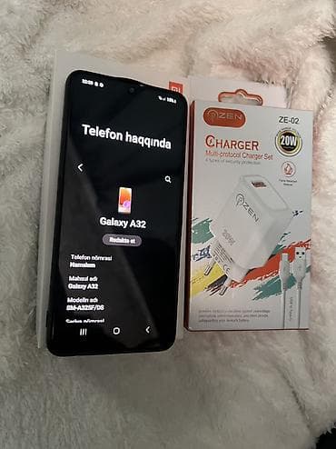 rog ally x: Samsung Galaxy A32, 128 GB, rəng - Qara, Barmaq izi, Face ID — 5