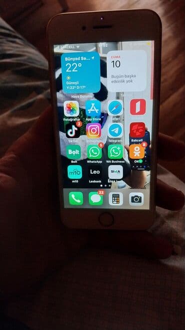 IPhone 6s, 32 GB, Qızılı, Barmaq izi