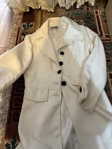 cool geyimler: Palto, L, rəng - Ağ — 1