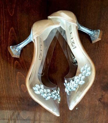 женские фиолетовые туфли: Туфли, Размер: 39, цвет - Бежевый, Новый — 1