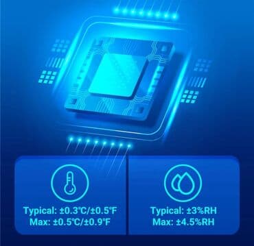 şuşə qablar: Termometr-hiqrometr. Model: INKBIRD IBS-TH3 Wi-Fi. ✅Bir sensorda ikisi — 3