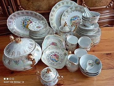 Nahar dəsti, rəng - Ağ, Farfor