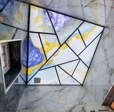 asma tavanlar hamam: Asma tavan, Şüşə, Suyadavamlı, Pulsuz çatdırılma, Pulsuz quraşdırma, Zəmanətli — 1