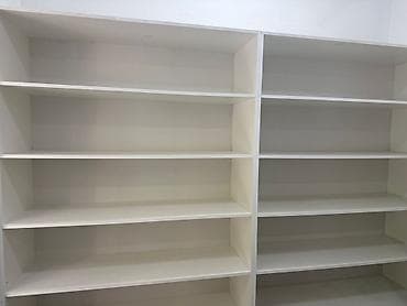 kunc ref: Ağ rəngli modul kitab rəfi/vitrin - Material: Laminat/MDF tipli ağ — 2