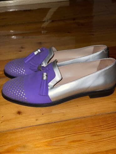 Женская обувь: Туфли, Размер: 40, цвет - Серебристый, Б/у — 1