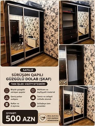 pul sekli: Elan: Qonaq otağı, yataq otağı mebelləri və sürüşən qapılı şkaf 1) — 3