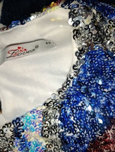 женские кроссовки для бега: Payetli qadın bluzu - Brend: Lover - Ölçü: 42 (etiketdə göstərilib) - — 4